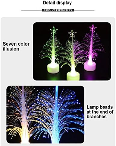 Syksol Guangming - 3pcs LED božićno stablo noćno svjetlo Multi Color Promjena Xmas Tree Desk stol svjetiljka Atmosfera svjetiljka Xmas Pokloni šareni ukras za zabavu