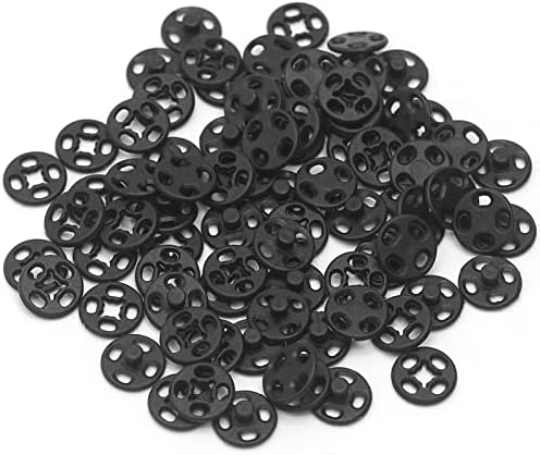 Betoplin 120 setovi plastični pričvršćivači, crni šive na tipkama za odbojke za odjeću, majice, diy