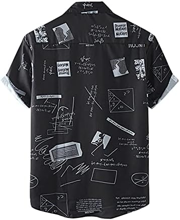 XXBR MENS Havajske majice kratki rukav grafički tiskani gumb niz vintage vrhovi ljetni odmor