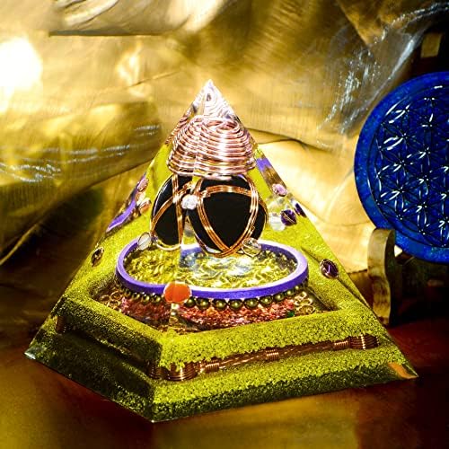 Orgone kristalna piramida, reiki ljekovit i meditacija čakre - zacjeljivanje energije, zacjeljivanje tijela, uma i duše, energetskog rada, wiccana