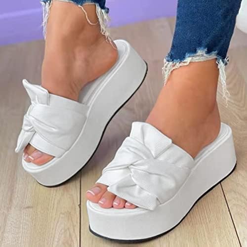 Leewos platforme sandale za žene sklizne na modnoj laganoj vodootpornoj vanjskim vanjskim sandalama za zabavu Dating svakodnevno