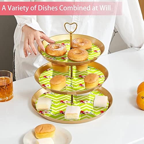 3 resied stalak za desert Cupcake Voće ploča Plastična držač za posluživanje za zaslon za vjenčanje