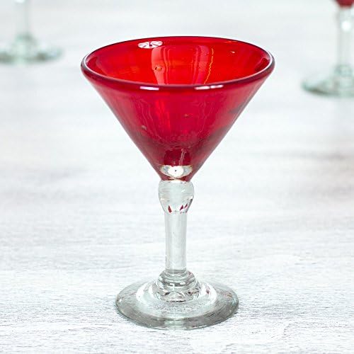 Novica Ruby Red Martini naočale, 6,5 visoka