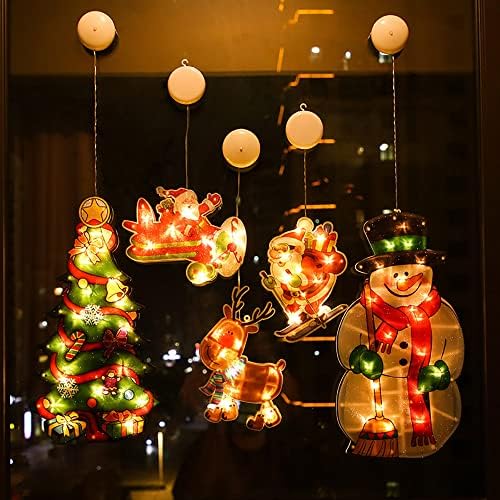 AYDFN LED Božićna dekoracija usisna čaša lampa prozor spavaća soba za odmor viseća svjetla Božićna dekoracija za modeliranje niz svjetla