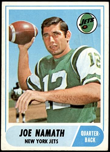 1968 TOPPS # 65 Joe Namath New York Jets VG + Jets