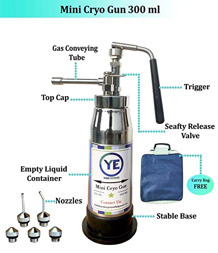 Yashika Enterprises Cryo mogu prskati tekući azot 300 ml kapaciteta višenamjenskih Cryo spreja za ponovni spremnik za ponovni kanister YE1881 0