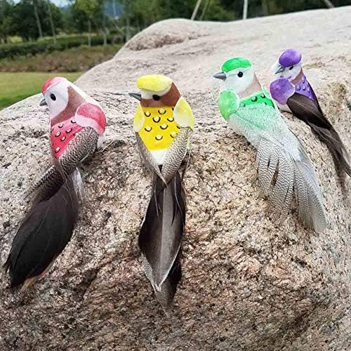 Tossme Šarene vrlo slatke umjetne simulirane perje mini zanatske ptice Početna Gardens Decor, Božićno ukrašavanje stabla