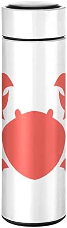Dallonn Termos Cup, crvena raka 17oz vakuumska čaša od nehrđajućeg čelika za boce za boce za vodu za vanjsku, BPA besplatna dvostruka zidana
