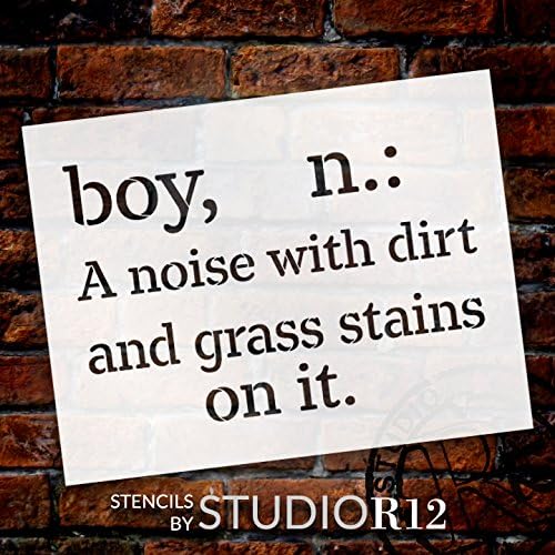 Boy-noise Dirt speaks - šablon riječi - 13 x 10 - STCL2170_1 - by StudioR12