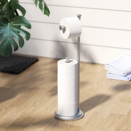 Samostojeći držač toaletnog papira stalak za stalak za toaletne rolne od brušenog nikla stalak