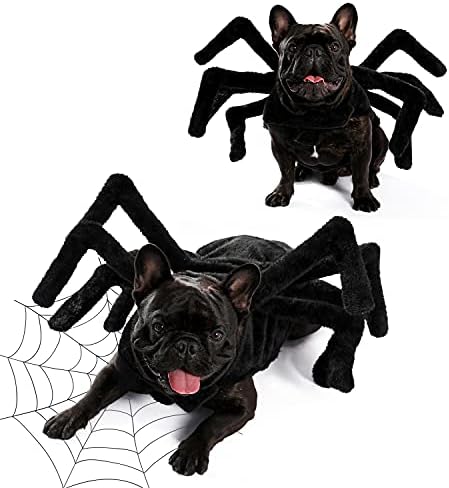 Pawz Road Pas Spider kostim Halloween PET kostimi sa krznenim paukovim nogama od malih do xlarge size odlično za male do velikih psa veliko