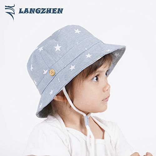 LANGZHEN šešir za zaštitu od Sunca za djecu male dječake djevojčice Široki obod ljetni šešir za igru