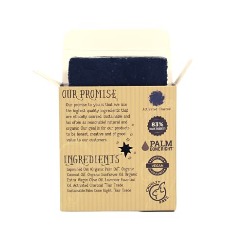 Varina organski aktivni ugalj od lavande sapun-nježno čišćenje za osjetljivu kožu, biljni i mentu-3 pakovanja - doživite zdravu i blistavu kožu