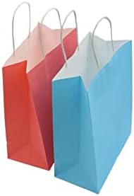 Yeelzmax plave papirne poklon kese sa ručkama rasuti 8, 2x4, 3x10, 6 inča 12-kom srednje veličine, torbe za svadbene zabave, torbe za kupovinu, torbe za maloprodaju