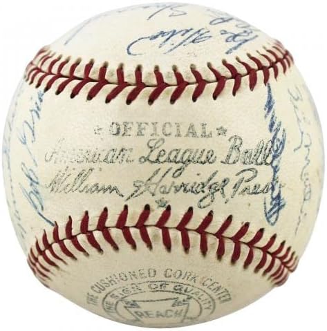 1956 Yankees Mantle & Berra, Ford, Rizzuto, Bauer potpisao OAL bejzbol PSA - AUTOGREMENA BASEBALLS