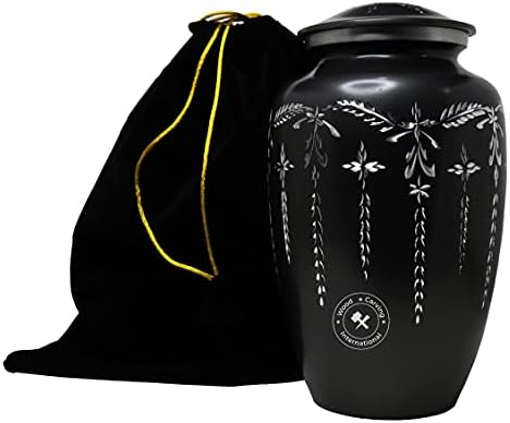 METLUMBER KREMATION URNS za ljudski pepeo za odrasle za sahranu, ukop ili kolumbarijum - urne za odrasle pepeo - odrasle kremacije urnu sa baršunastim torbom