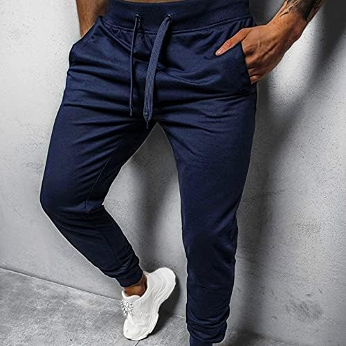 Sezcxlgg muškarci pantalone Muške udobne hip hop hlače Track manžetna čipkaste hlače u boji sa