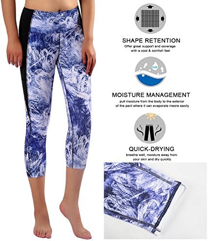 Munvot ženske kapri vežbanje hlača Yoga Capri gamaše sa bočnim džepom