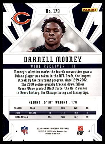 2020 Panini Phoenix Fire Burst # 179 Darnell Mooney Chicago Bears NFL fudbalska karta NM-MT