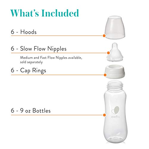 Evenflo Feeding Premium Proflo Balance za odzračivanje Plus standardne bočice za bebe, novorođenčad i dojenčad