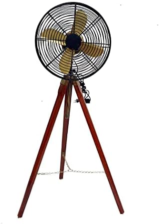 Ekskluzivna kolekcija / Vintage Stil Mesingani Antikni ventilator za stativ sa postoljem Nautički