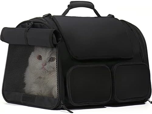 Odobren Fukumaru Cat Carrier Airline, mekani bočni nosač za pse, sklopiva putna torba za mačke,