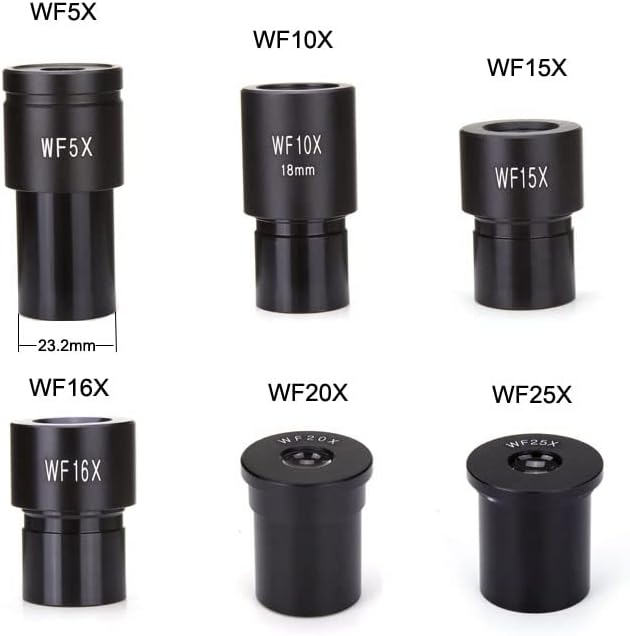 Oprema za mikroskop Wf5x WF10X WF15X WF16X WF20X WF25X širokougaona sočiva, okular za biološki mikroskop, Montažna
