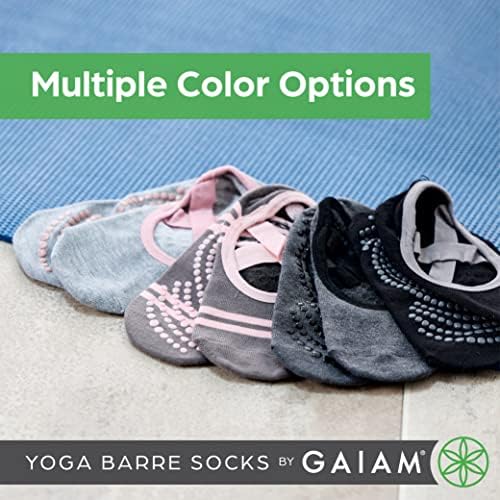 Gaiam Yoga Barre čarape-Neklizajući ljepljivi pribor za držanje prstiju za žene & amp; muškarci