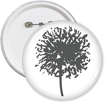 DANASION Cvijeće postrojenje Outline okrugli pinovi značke gumb Emblem ukras za dodatnu opremu 5pcs