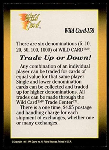 Kontrolni popis 3 kartice 1991 Wild Card 100 Stripe 159