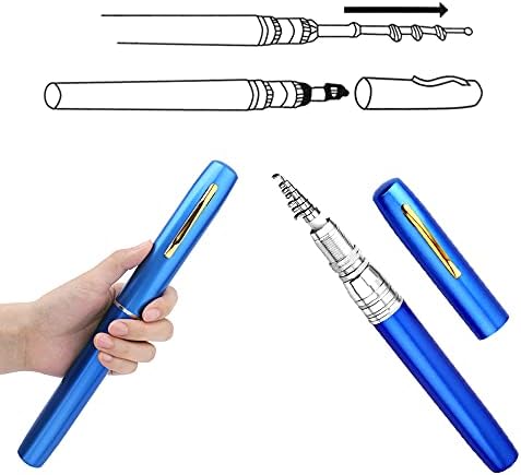 Lixada olovka za ribolov štap Combo Set Premium Mini džepni slikovni ribolov Kit Teleskopski ribolov šipka + predenje kombinezona