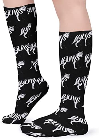 Space Wolf Sports Socks Topla cijev Čarape Visoke čarape za žene Muškarci Tužerbene zabave