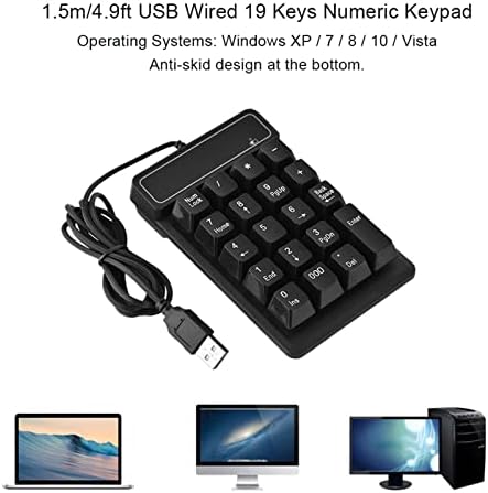 LMOLING 1.5 M / 5FT USB žičana Numerička tastatura, žičana Numerička tastatura, numerička tastatura