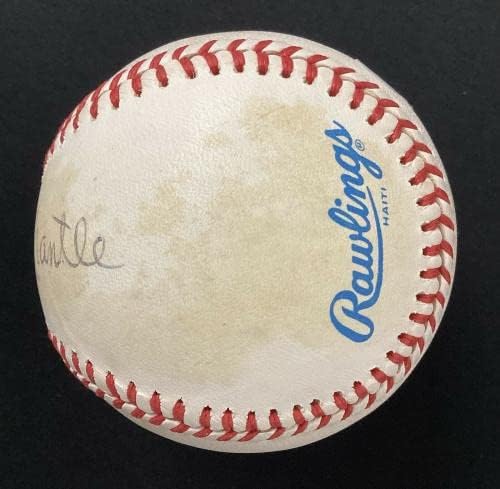 Mickey Mantle potpisao bejzbol Yankees Hof Puno ime Autogram JSA Loa Nice - NFL AUTOGREMIRANI