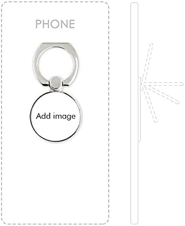 Jednostavne rotatg Glazbene note Bijeli telefonski prsten držač nosača držača univerzalna podrška