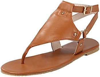 Aodong sandale za žene Dressy, platformu Otvoreni nožni nožni kaiš stanovi Udobne casual Comfy ljetne plaže cipele