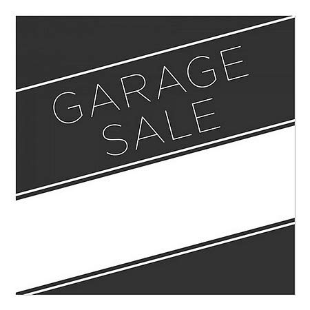 CGsignLab | Garažna rasprodaja -sasic crna prozor Cling | 8 x8
