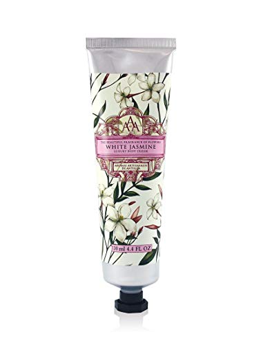 AAA Floral-luksuzna krema za tijelo-bijeli Jasmin-obogaćen Shea maslacem-130 ml / 4.4 fl oz