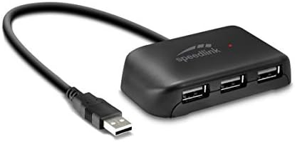 Speedlink Snappy EVO USB Hub, 4 - Port-USB 2.0-pasivni, Crni