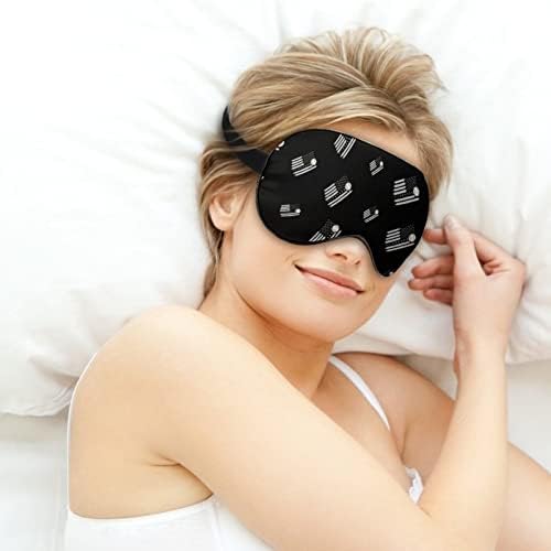 Bejzbol sa američkim zaslonom Maska za spavanje meka za oči Poklopac efektivnog zasjenjenja za sjenčanje sa elastičnim podesivim remenom
