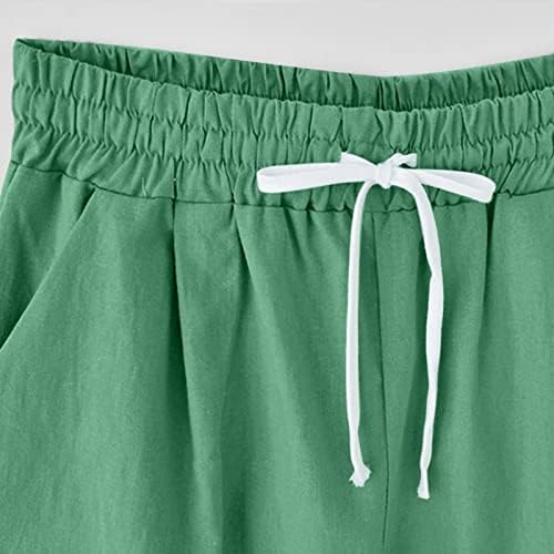 LMSXCT Ženske kratke hlače za ljeto plus veličine Ležerne prilike Bermuda za žene Elastične strukske