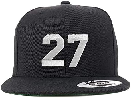 Trendy Prodavnica Odjeće Broj 27 Bijeli Konac Vezena Ravna Kapa Snapback Bejzbol Kapa