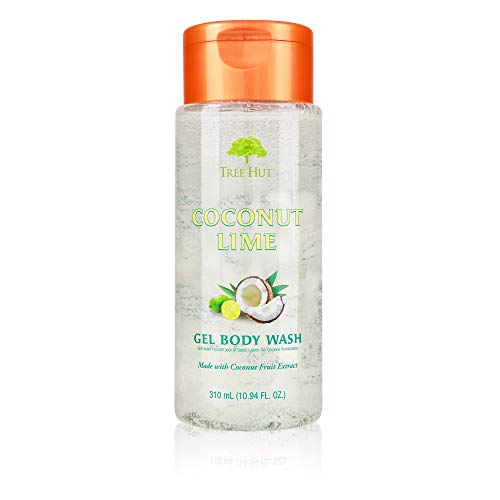 Količina stabla hidratantna gel za pranje karoserije kokosov lime, 10.94oz, ultra hidratantni gel tijelo za pranje za hranjivanje bištinskog tijela