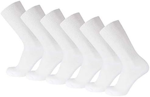 6 pari premium pamučne labave gornje dijabetičke neuropatijske čarape za posade, bešavni nožni prst