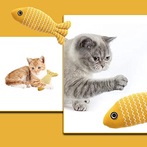 Ruoguwuye Cat Riblji jastuk Mačka Chew Toy Cat Ribe igračka za mače štene
