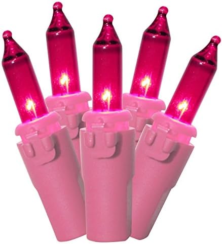 Brite Star 50 Lt Designer serija Mini svjetlosni Set, Pink, Pink Wire