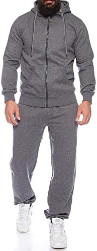 Coofandy duks za muškarce dugih rukava 2 komada pune zip hoodie dukseve za trenerke, casual comfy jogging
