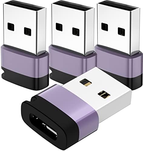Lufoover USB C do USB adaptera, ljubičasta, 8 paketa
