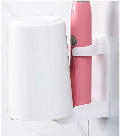 Električni nosač četkica za zube 2pcs, potporni ovjes za čah vode, ljepljivi držač četkica za zube Napravite kupaonicu i kupaonicu uredna, bijela