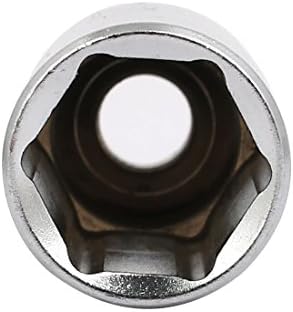 Aexit 3/8-inčni kvadratni ručni pogon alata 16mm Hex 6 tačaka duboka utičnica srebrni ton 2 kom Model: 76as240qo639